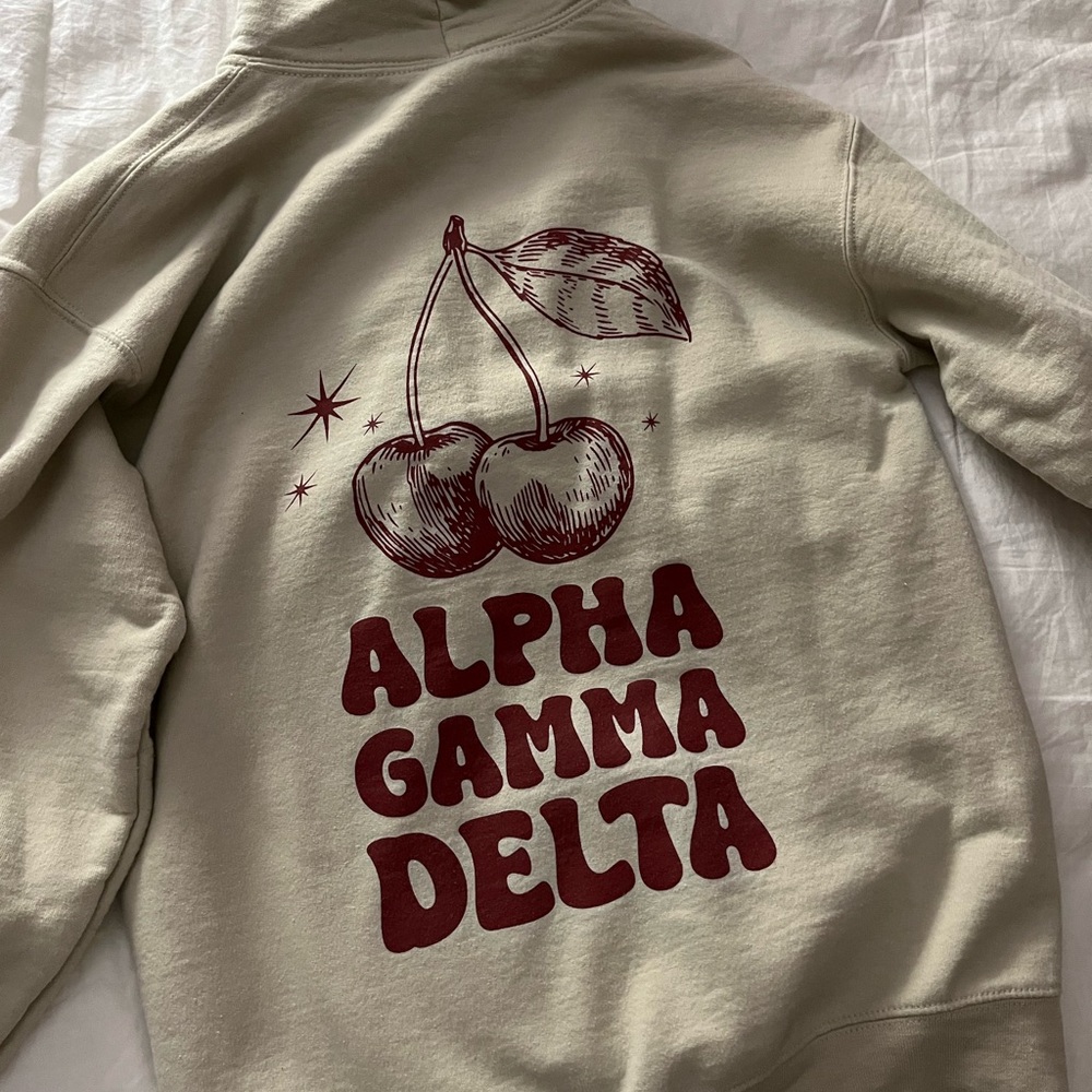 Alpha Gamma Delta Cherry Sweatshirt